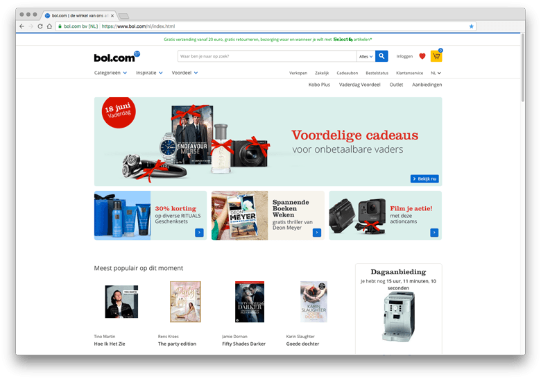 Bol.com - inspiratie eCommerce