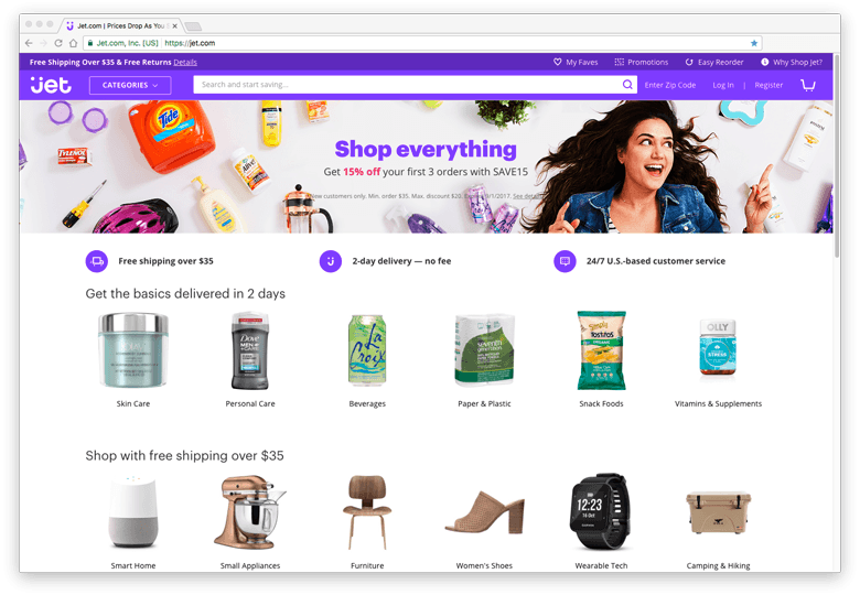 JET.com - inspiratie eCommerce