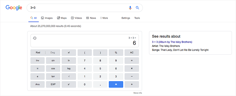 Calcule Google