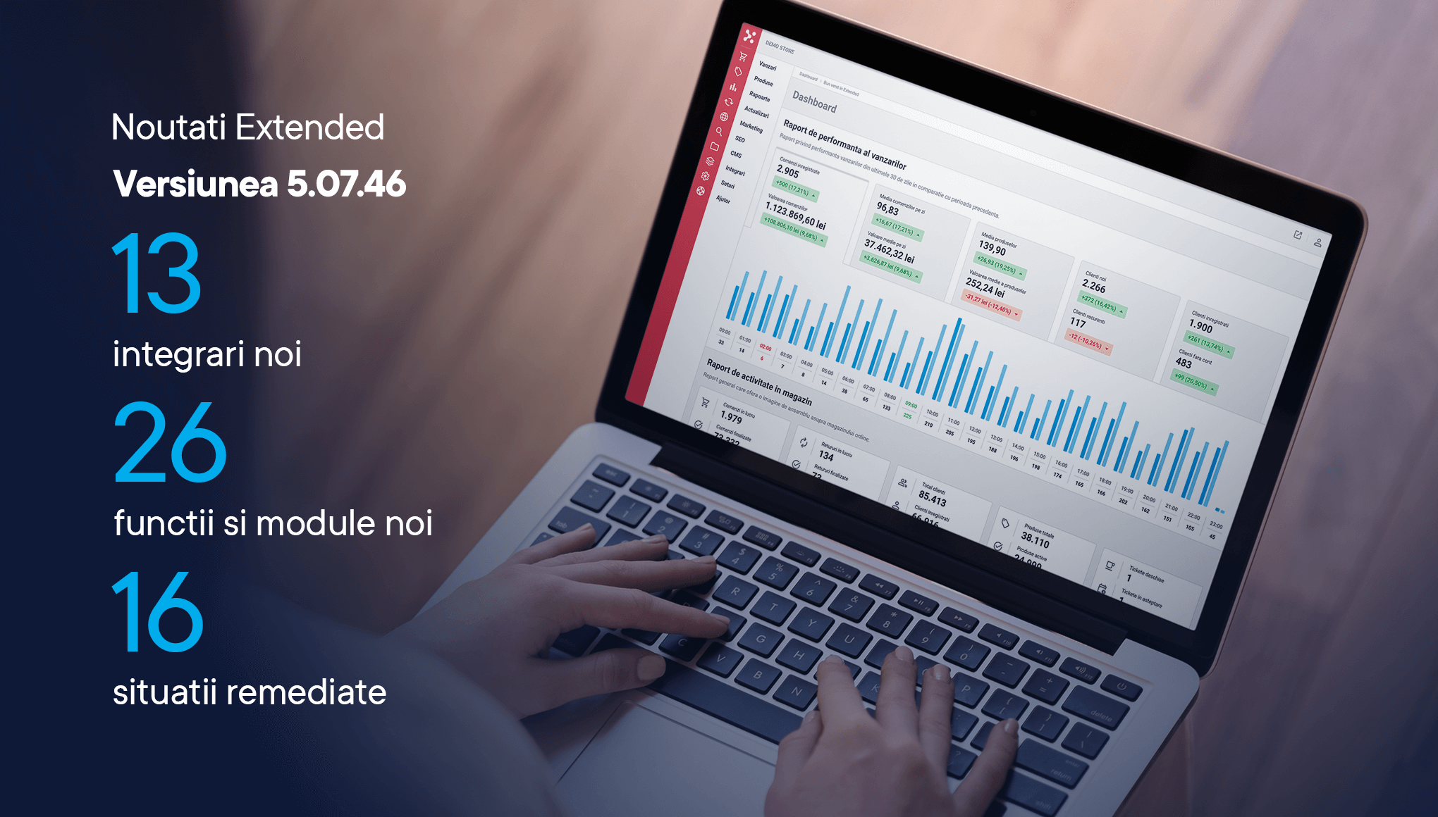 Noutati Extended: Modul GPSR, module refacute de la zero, plati prin Stripe si 12 integrari de marketing pentru optimizarea conversiilor