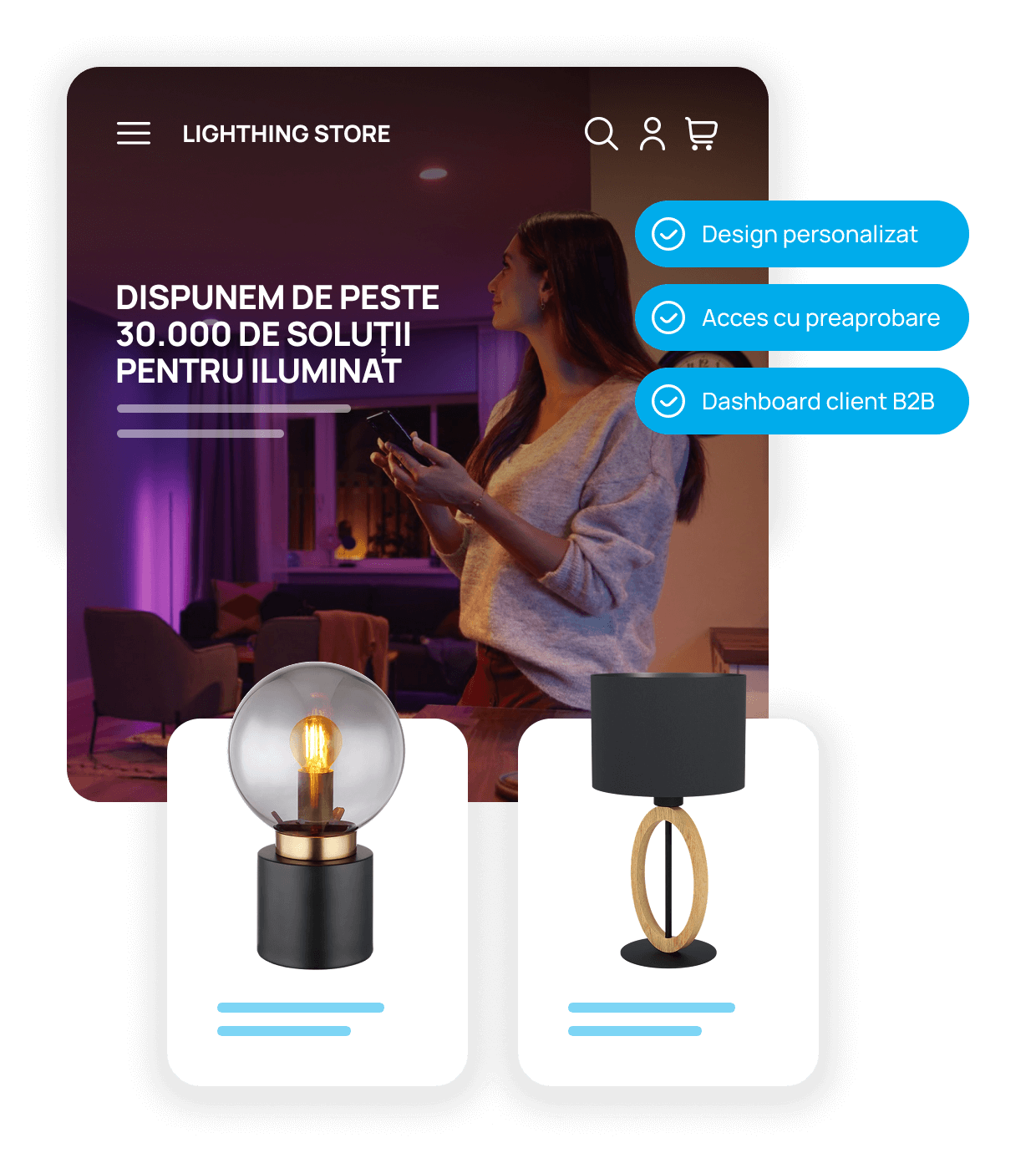 Magazin B2B personalizat