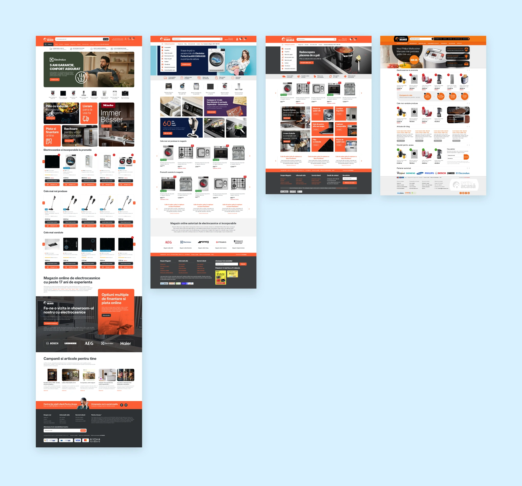 Pentru Acasă - redesign