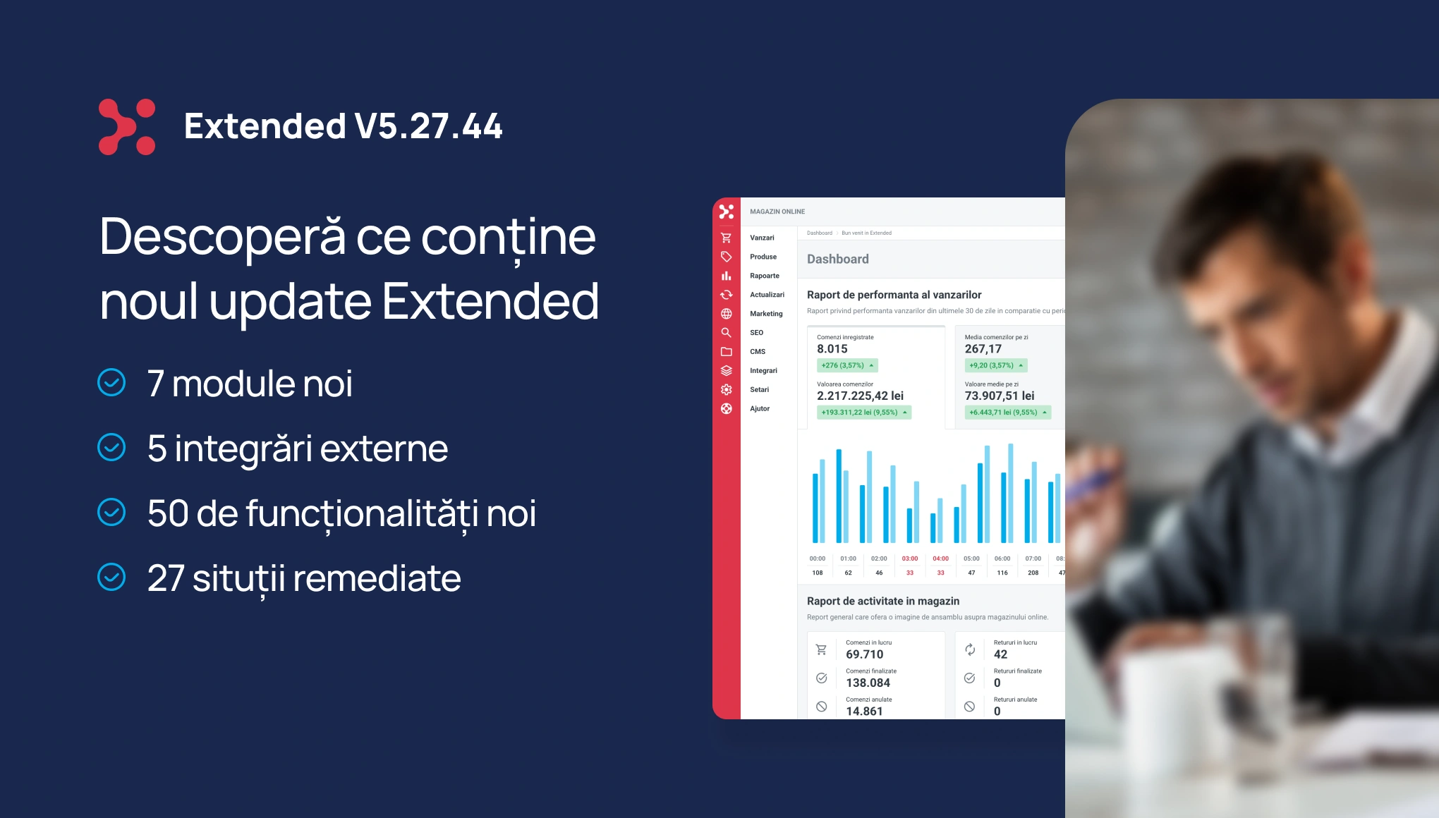 Module noi pentru B2B, produse OTC și configuratoare de produs, 5 integrări noi și peste 50 de funcții suplimentare la modulele existente